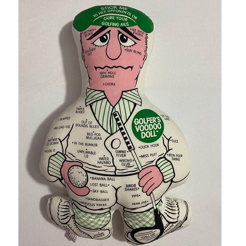 VINTAGE 1988 Golfer’s Voodoo Doll — Plush